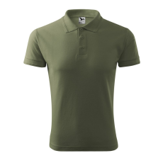 ADLER Pique Polo galléros póló férfi khaki S