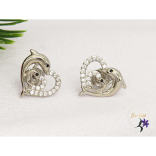  Admira-white gold Filed defines fülbevaló-rodium fülbevaló