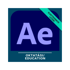 Adobe After Effects for teams - Oktatási, Többnyelvű, Új előfizetés, 12 hónap multimédiás program
