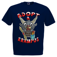 Adopt a Krampus - Karácsonyi Férfi Póló