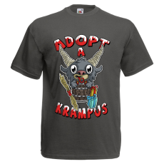  Adopt a Krampus - Karácsonyi Férfi Póló