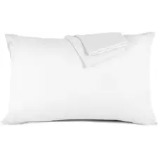 ADORIC Mikroszálas Párnahuzatok 50 x 75cm 2db Fényes Fehér lakástextília