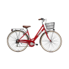 Adriatica Panarea 28-as városi női kerékpár, acél, 6s, 45-ös vázméret, piros