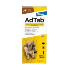AdTab 1,3-2,5kg kutya 56mg élősködő elleni készítmény kutyáknak