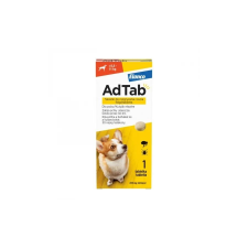 AdTab rágótabletta közepes testű kutyáknak (>5,5-11 kg) 225mg élősködő elleni készítmény kutyáknak