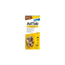 AdTab rágótabletta mini testű kutyáknak (1,3-2,5 kg), 56mg élősködő elleni készítmény kutyáknak
