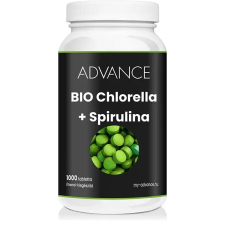 Advance nutraceutics ADVANCE Chlorella + Spirulina 1000 tabletta - BIO tanúsítvány vitamin és táplálékkiegészítő