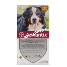Advantix Advantix 600 6 ml 40-60 kg 4x kutyafelszerelés