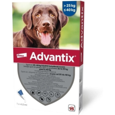 Advantix Spot On kutyáknak (1 darab | 25-40 kg | L | 4 ml / pipetta) élősködő elleni készítmény kutyáknak