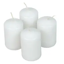  Adventi gyertya matt fehér 40*60mm (db ár) 4db/csom dekorációs kellék
