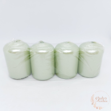  Adventi gyertya metál menta dekorációs kellék