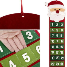 Adventi naptár - mikulás karácsonyi dekoráció