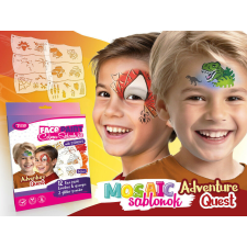  Adventure Quest Arcfesték szett (6db mosaic sablonnal) arcfesték