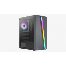 Aerocool Blade RGB Tempered Glass Black számítógép ház