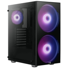 Aerocool HÁZ Aerocool PYTHON RGB Midi-Tower - Fekete Ablako számítógép ház