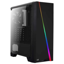 Aerocool Számítógépház Aerocool Cylon Mini RGB mATX Fekete Akril üveg számítógép ház