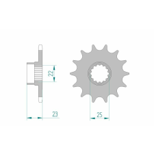 AFAM Acél Standard Első Lánckerék 58500 - 520 egyéb motorkerékpár alkatrész