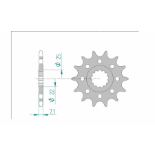 AFAM Acél Standard Első Láncszem 24511 - 520 egyéb motorkerékpár alkatrész
