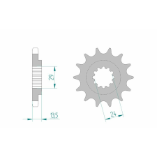 AFAM Acél Standard Első Láncszem 24900 - 530 egyéb motorkerékpár alkatrész