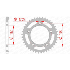 AFAM Acél Standard Hátsó Lánckerék 10517 - 525 egyéb motorkerékpár alkatrész