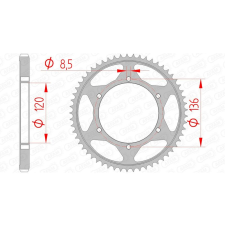 AFAM acél standard hátsó lánckerék 12313 - 428 egyéb motorkerékpár alkatrész