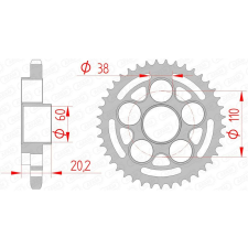 AFAM acél standard hátsó lánckerék 50800 - 525 egyéb motorkerékpár alkatrész