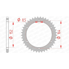  AFAM Acél Standard Hátsó Láncsorozat 12502 - 520 lánc, láncszett