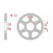  AFAM Acél Standard Hátsó Láncszem 12208 - 428 egyéb motorkerékpár alkatrész