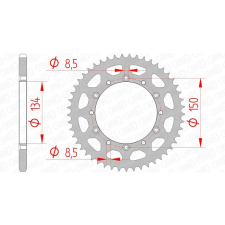AFAM Acél Standard Hátsó Láncszem 16204 - 520 egyéb motorkerékpár alkatrész