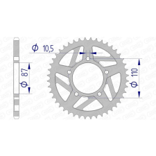 AFAM Alumínium Hátsó Láncszem 15405 - 520 egyéb motorkerékpár alkatrész