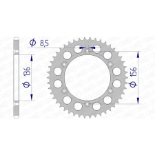 AFAM Alumínium Hátsó Láncszerkezet 15206 - 520 egyéb motorkerékpár alkatrész