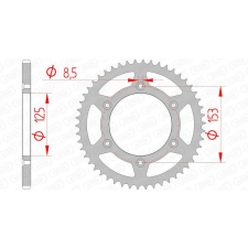 AFAM öntisztító acél hátsó lánckerék 10212 - 520 egyéb motorkerékpár alkatrész