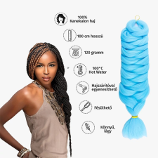  Afro szintetikus 100% kanekalon haj, 100 cm, 120 g, A31 tengerkék fodrászkellék