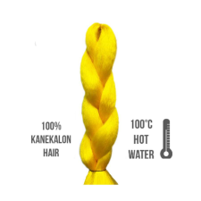  Afro szintetikus 100% kanekalon haj 85g - yellow póthaj