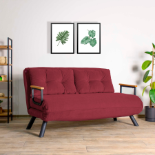 AG 2 személyes kanapéágy Homoko 2-Seater - Sötétbordó bútor