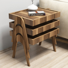 AG Dohányzóasztal (3 részes) Roma - Walnut bútor