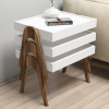 AG Dohányzóasztal (3 részes) Roma - Walnut, White