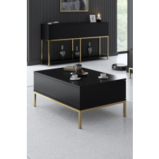 AG Dohányzóasztal Lord - Black, Gold bútor