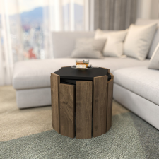 AG Dohányzóasztal Lori - Anthracite, Walnut bútor