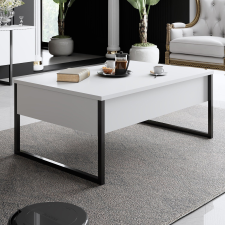 AG Dohányzóasztal Luxe - White, Black bútor