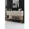 AG Komód Luxe - Travertine, Gold