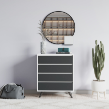 AG Komód Suvera - White, Anthracite bútor