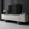 AG TV szekrény Bohem - Travertine, Black