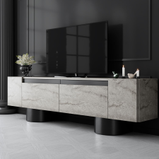 AG TV szekrény Bohem - Travertine, Black bútor