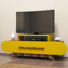 AG TV szekrény Rose - Walnut, Yellow bútor