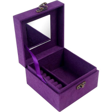 AGA ékszerdoboz 12,2×12,2×8,5 cm, lila ékszerdoboz