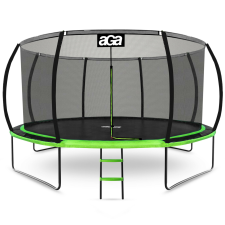 AGA Trambulin belső védőhálóval létrával 430 cm Aga SPORT EXCLUSIVE MRPU1014LG - Világoszöld trambulin szett