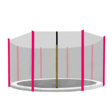 AGA védőháló 366 cm átmérőjű trambulinhoz 8 rudas - Rózsaszín kondigép kiegészítő