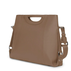  Agatha női, természetes bőr táska, bézs