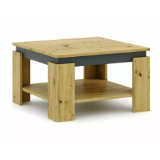  Agava Artisan Négyzetes Dohányzóasztal Laminált Tölgy Antracit bútor